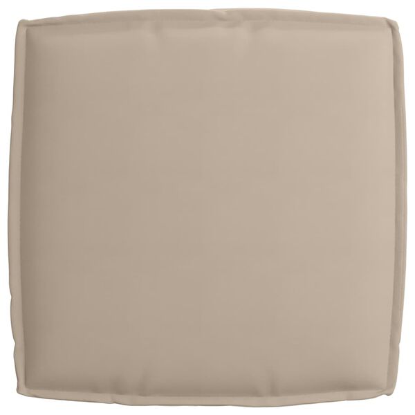 vidaXL Coussin pour assise de palette Taupe 60 x 60 x 12 cm