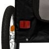 vidaXL Remorque de v&eacute;lo pour animaux de compagnie noir
