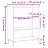 vidaXL Biblioth&egrave;que blanc brillant 69,5x32,5x90 cm bois d'ing&eacute;nierie