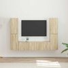 vidaXL Ensemble meuble TV 6 pcs Ch&ecirc;ne Sonoma Bois d'ing&eacute;nierie