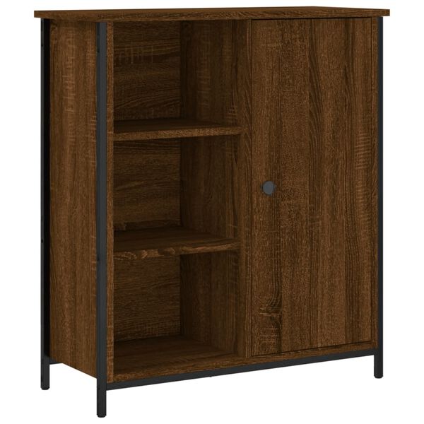 vidaXL Buffet ch&ecirc;ne marron 70x30x80 cm bois d'ing&eacute;nierie