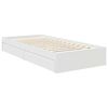 vidaXL Lit de Rangement Blanc 90 x 190 cm Bois d'ing&eacute;nierie