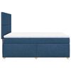 vidaXL Sommier &agrave; lattes de lit avec matelas Bleu 140x190 cm Tissu