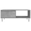 vidaXL Table basse gris b&eacute;ton 90x60x35 cm bois d'ing&eacute;nierie