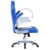 vidaXL Chaise de jeu Bleu Similicuir