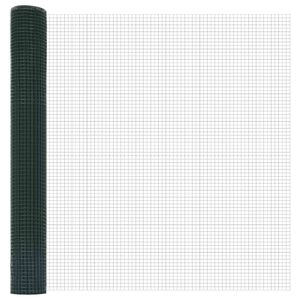 vidaXL Cl&ocirc;ture en fil soud&eacute; Vert 1.4 x 10 m