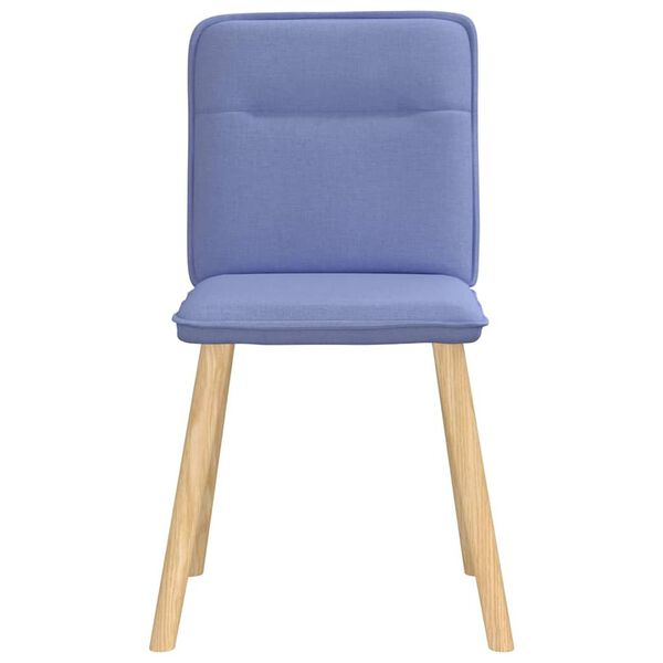vidaXL Chaises à manger lot de 2 bleu jean tissu