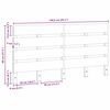 vidaXL T&ecirc;te de lit Marron 140,5 x 3 x 80 cm Pin massif