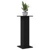 vidaXL Support de Plante 2 pcs Ch&ecirc;ne noir 30 x 30 x 80 cm
