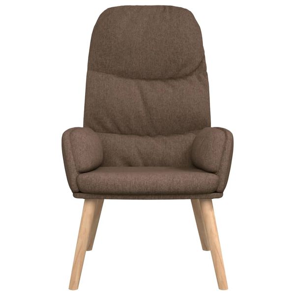 vidaXL Chaise de relaxation Taupe Tissu