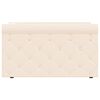 vidaXL Lit avec matelas et &eacute;clairage USB Cr&egrave;me Tissu 90x200 cm