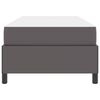 vidaXL Cadre de lit avec matelas Gris 90 x 200 cm tissu