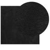 vidaXL Tapis HUARTE &agrave; poils courts doux et lavable noir 160x160 cm