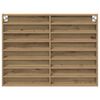 vidaXL Vitrine Ch&ecirc;ne artisanal 100 x 8,5 x 75 cm Bois d'ing&eacute;nierie