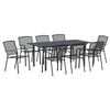 vidaXL Ensemble de salle &agrave; manger pour jardin 9 pc Anthracite