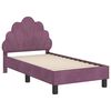 vidaXL Cadre de lit pour tout-petit avec t&ecirc;te de lit Pourpre Velours