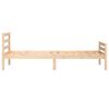 vidaXL Cadre de lit sans matelas bois massif 100x200 cm