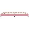 vidaXL Cadre de lit sans matelas rose 180x220 cm velours