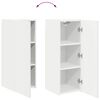 vidaXL Montage mural 6 pcs Blanc