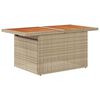 vidaXL Ensemble de canap&eacute; de jardin 8 pcs Beige Poly rotin
