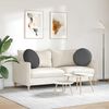 vidaXL Coussins de si&egrave;ge 2 pcs Gris fonc&eacute; &Oslash; 50 cm