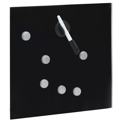 vidaXL Boîte à clés avec panneau magnétique Noir 35x35x5,5 cm