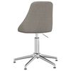 vidaXL Chaise pivotante de bureau Gris fonc&eacute; Tissu