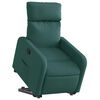 vidaXL Fauteuil inclinable vert fonc&eacute; tissu