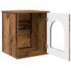 vidaXL Maison pour chat Bois ancien 53 x 52 x 62 cm Bois d'ing&eacute;nierie