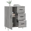 vidaXL Buffet sonoma gris 69,5x34x90 cm bois d'ing&eacute;nierie
