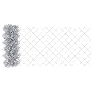 vidaXL Clôture en treillis métallique Argent 25 x 0.6 m