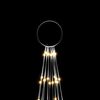 vidaXL Sapin de No&euml;l sur m&acirc;t de drapeau 732 LED blanc chaud 300 cm