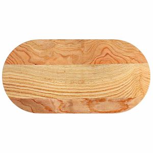 vidaXL Dessus de table 80x40x2 cm bois de ch&ecirc;ne massif ovale
