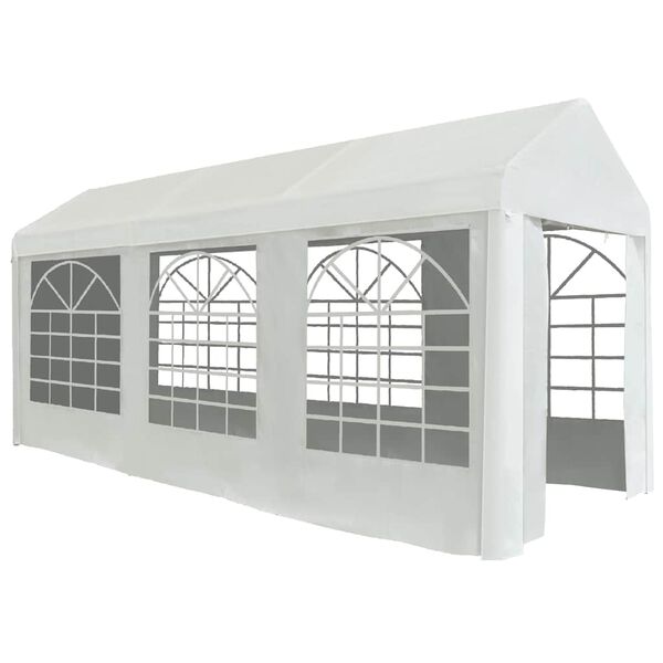 vidaXL Tente de r&eacute;ception PE 2 x 5 m Blanc