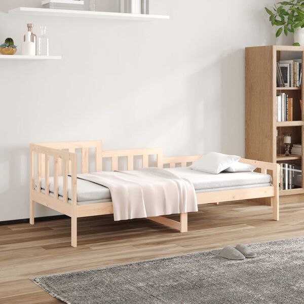 vidaXL Lit de jour sans matelas 80x200 cm bois de pin massif