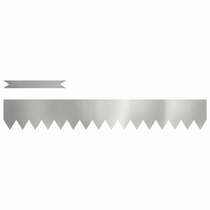vidaXL Bordure de Pelouse 10 pc 100 x 0,05 x 15 cm Acier galvanis&eacute;