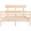 vidaXL Cadre de lit sans matelas 140x200 cm bois massif