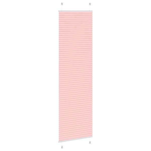 vidaXL Store pliss&eacute; rose 55x200 cm largeur du tissu 54,4 cm polyester