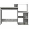 vidaXL Bureau Gris b&eacute;ton 120,5 x 44 x 88,5 cm Bois d'ing&eacute;nierie