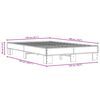 vidaXL Cadre de lit sans matelas ch&ecirc;ne marron 140x190 cm