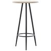 vidaXL Ensemble de bar 3 pcs Similicuir Noir
