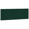 vidaXL Coussin de t&ecirc;te de lit Hanko vert fonc&eacute; 120 cm velours