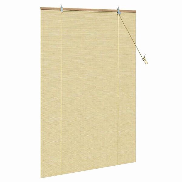 vidaXL Store enrouleur avec des rideaux Nature 100 x 160 cm Bambou