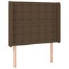 vidaXL Sommier &agrave; lattes de lit matelas et LED Marron fonc&eacute; 100x200cm