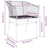 vidaXL Ensemble de salle &agrave; manger pour jardin 9 pcs Noir polyrotin