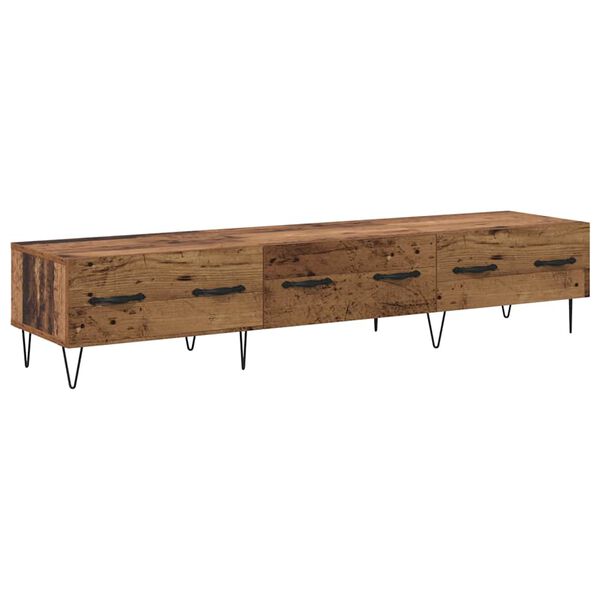 vidaXL Meuble TV Bois ancien 150 x 36 x 30 cm Bois d'ing&eacute;nierie