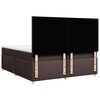 vidaXL Sommier &agrave; lattes de lit avec matelas Marron fonc&eacute; 200x200 cm