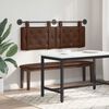 vidaXL T&ecirc;te de lit suspendue Marron 150 x 55 x 5 cm Simili cuir