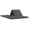 vidaXL Canap&eacute;-lit pliable 140 x 67 x 15 cm Gris fonc&eacute;