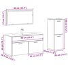 vidaXL Ensemble de meubles salle de bain 4 pcs bois d'ing&eacute;nierie